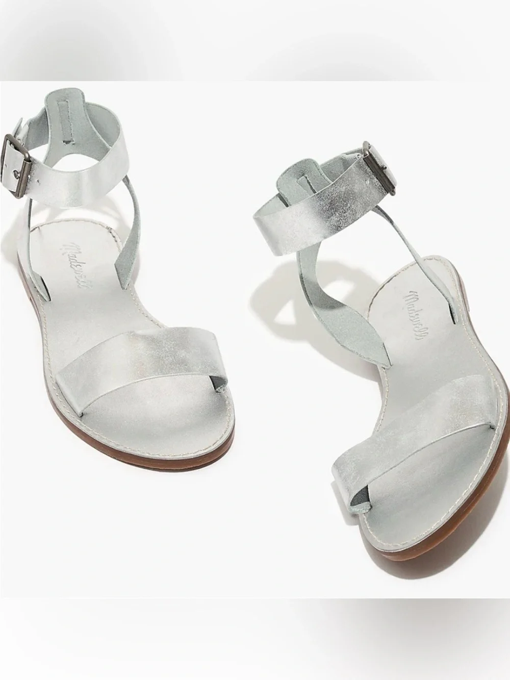 Madewell Silver Leather Sandals
